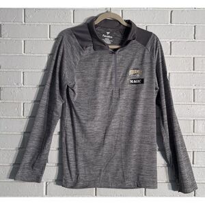 Orlando Magic Gray Small 1/4 Zip‎ Pullover Lightweight Long Sleeve NBA